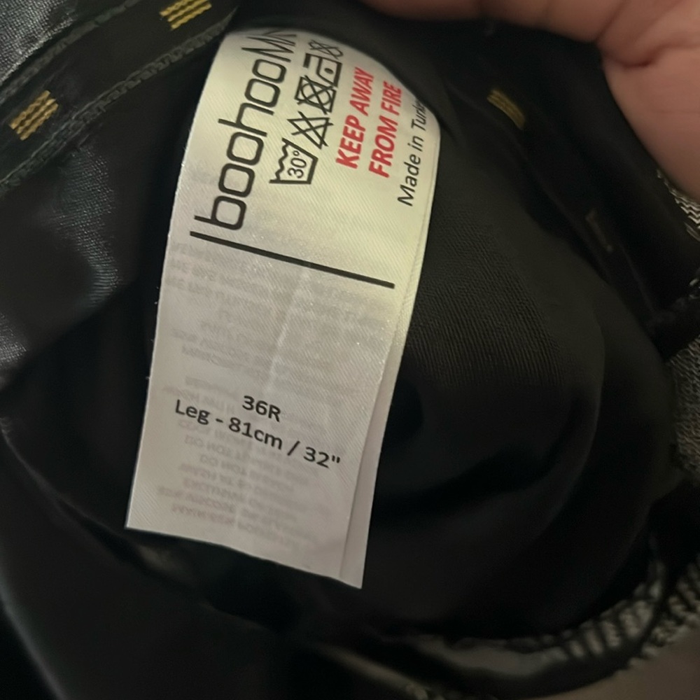 Houndstooth plaid pants